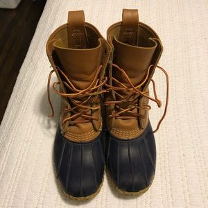 Bean Boots, 8in, Size 9, Navy Bottom